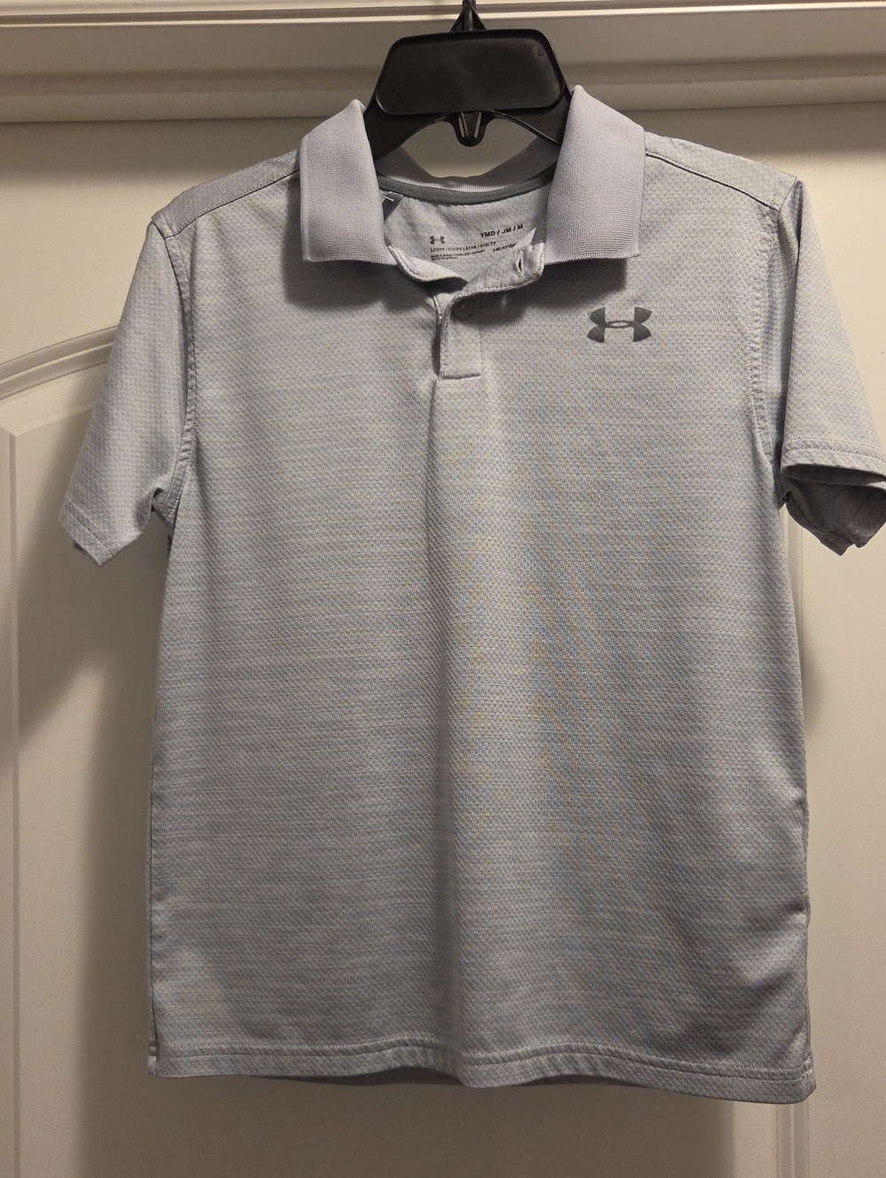 Under Armour Boys Light Gray Performance Polo
